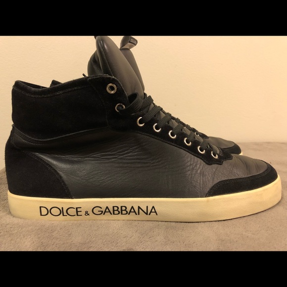 dolce and gabbana mens high top sneakers